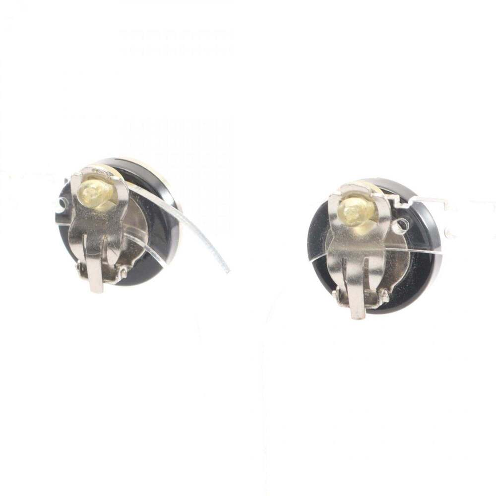 CHANEL Authentic Black Logo Earrings - Picture 2 of 8